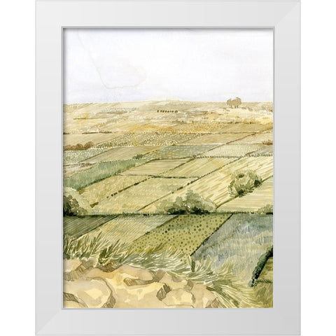 Flatlands I White Modern Wood Framed Art Print by Popp, Grace