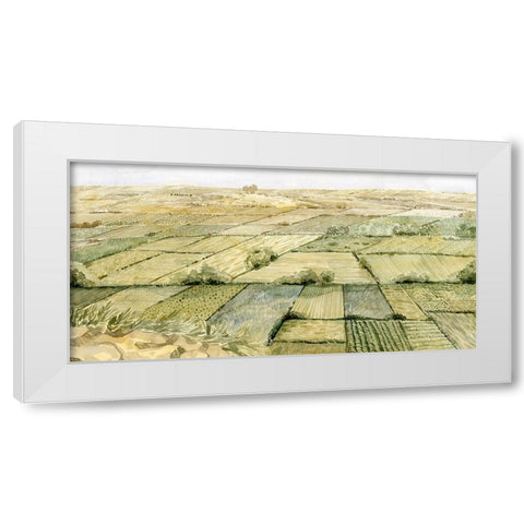 Flatlands III White Modern Wood Framed Art Print by Popp, Grace
