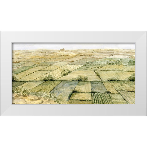 Flatlands III White Modern Wood Framed Art Print by Popp, Grace