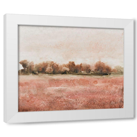 Red Soil I White Modern Wood Framed Art Print by OToole, Tim