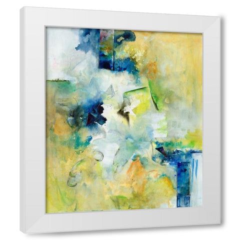 Starlings I White Modern Wood Framed Art Print by Combs, Joyce