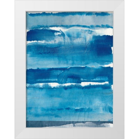 High Tide II White Modern Wood Framed Art Print by Combs, Joyce