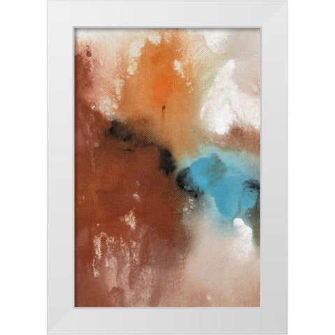 Affection I White Modern Wood Framed Art Print by Combs, Joyce