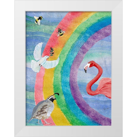 Noahs Ark I White Modern Wood Framed Art Print by Ludwig, Alicia