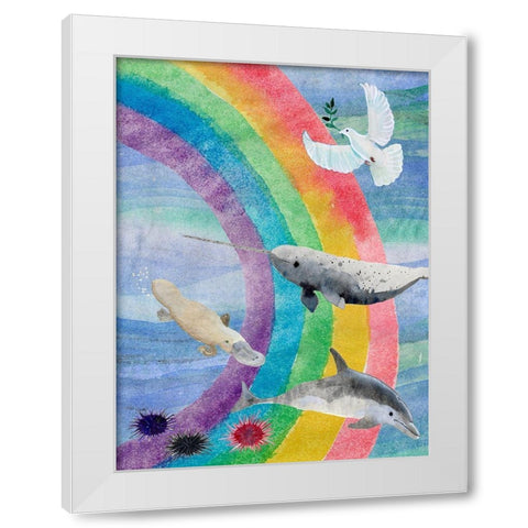 Noahs Ark II White Modern Wood Framed Art Print by Ludwig, Alicia