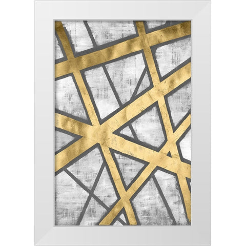 Rafters III White Modern Wood Framed Art Print by Lam, Vanna