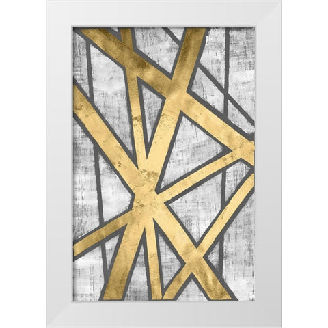 Rafters IV White Modern Wood Framed Art Print by Lam, Vanna