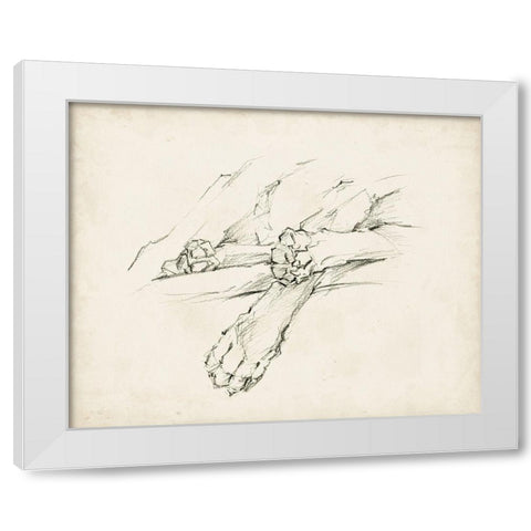 Puppy Nap II White Modern Wood Framed Art Print by Harper, Ethan