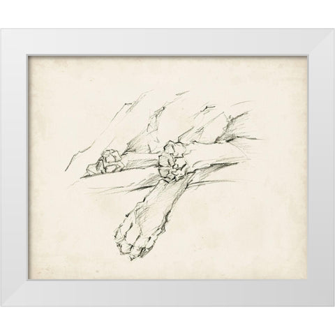 Puppy Nap II White Modern Wood Framed Art Print by Harper, Ethan