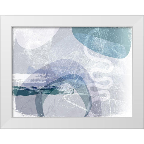 Rendition I White Modern Wood Framed Art Print by Naskrent, Delores