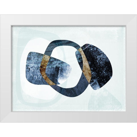 Stone Gem II White Modern Wood Framed Art Print by Naskrent, Delores