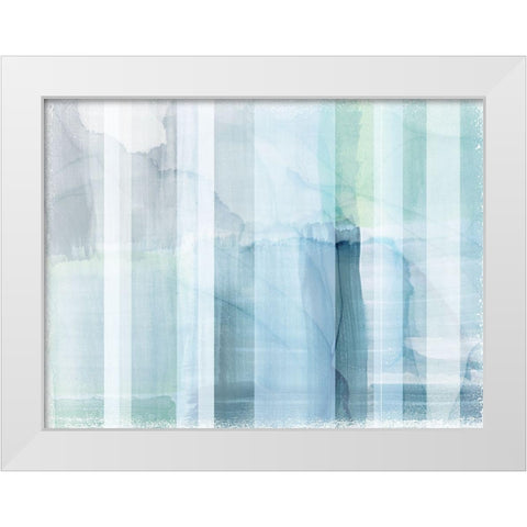Portico II White Modern Wood Framed Art Print by Naskrent, Delores