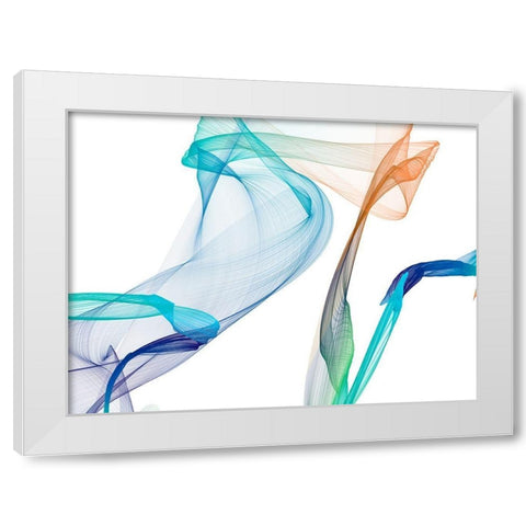 Dynamic Movement III White Modern Wood Framed Art Print by Orlov, Irena