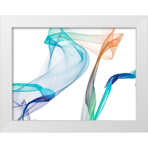 Dynamic Movement III White Modern Wood Framed Art Print by Orlov, Irena