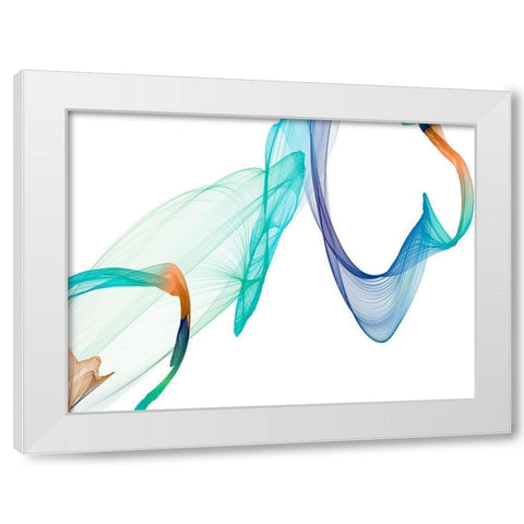 Dynamic Movement IV White Modern Wood Framed Art Print by Orlov, Irena