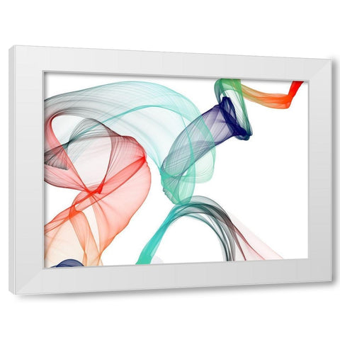 Dynamic Movement V White Modern Wood Framed Art Print by Orlov, Irena