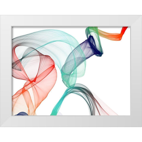 Dynamic Movement V White Modern Wood Framed Art Print by Orlov, Irena