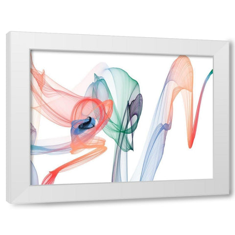 Dynamic Movement VI White Modern Wood Framed Art Print by Orlov, Irena