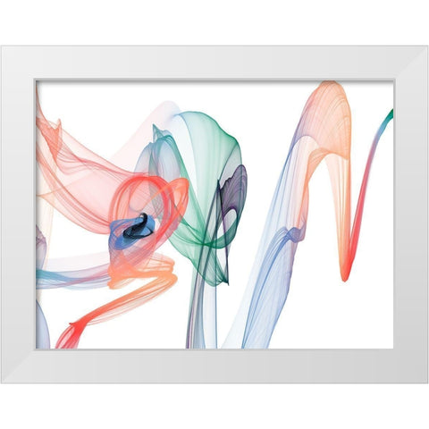 Dynamic Movement VI White Modern Wood Framed Art Print by Orlov, Irena