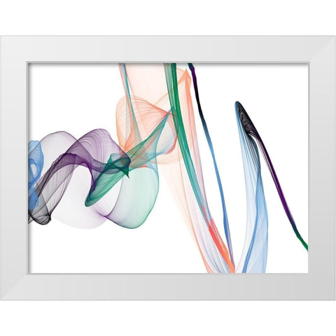 Dynamic Movement VII White Modern Wood Framed Art Print by Orlov, Irena