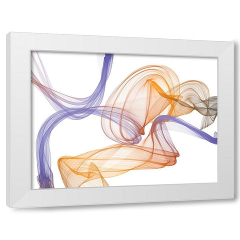 Dynamic Movement VIII White Modern Wood Framed Art Print by Orlov, Irena