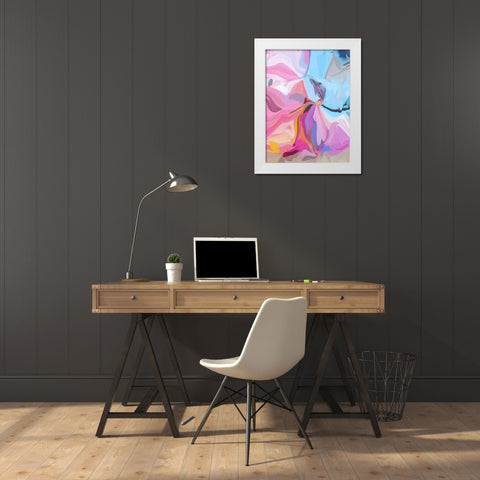 Colorful Lollipops I White Modern Wood Framed Art Print by Orlov, Irena