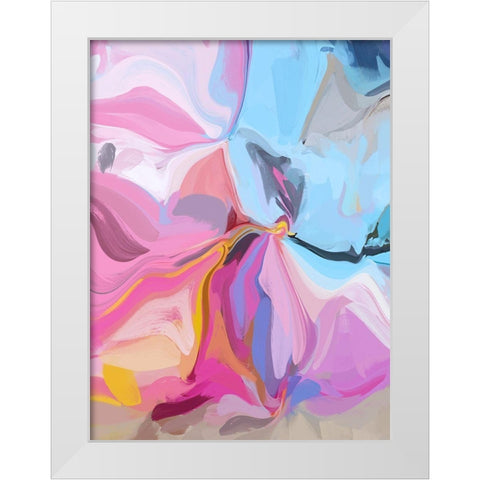 Colorful Lollipops I White Modern Wood Framed Art Print by Orlov, Irena
