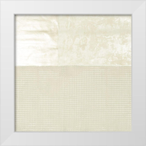 Diffused Limestone I White Modern Wood Framed Art Print by Lam, Vanna