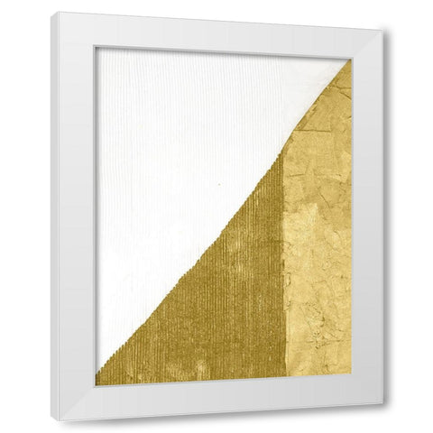 Gilded Echelon II White Modern Wood Framed Art Print by Stramel, Renee W.