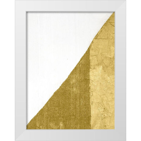 Gilded Echelon II White Modern Wood Framed Art Print by Stramel, Renee W.