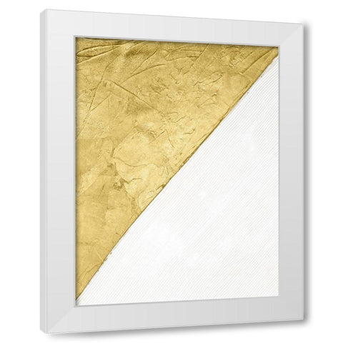 Gilded Echelon III White Modern Wood Framed Art Print by Stramel, Renee W.