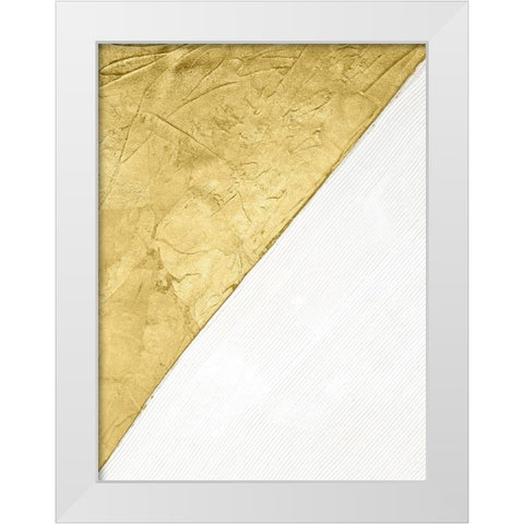 Gilded Echelon III White Modern Wood Framed Art Print by Stramel, Renee W.