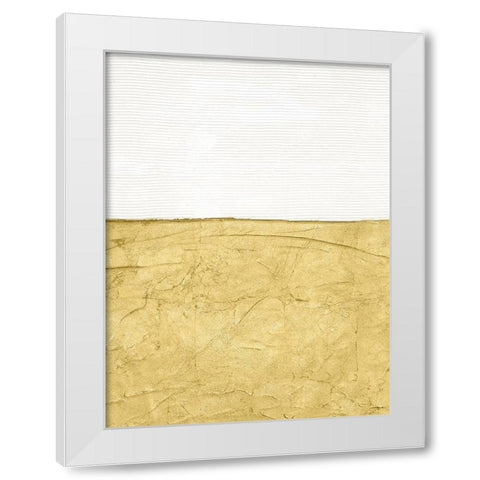 Gilded Echelon IV White Modern Wood Framed Art Print by Stramel, Renee W.