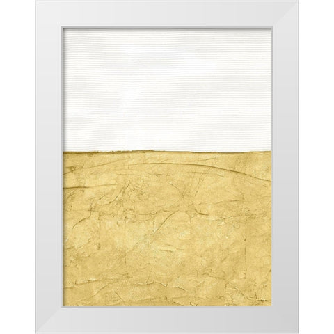Gilded Echelon IV White Modern Wood Framed Art Print by Stramel, Renee W.