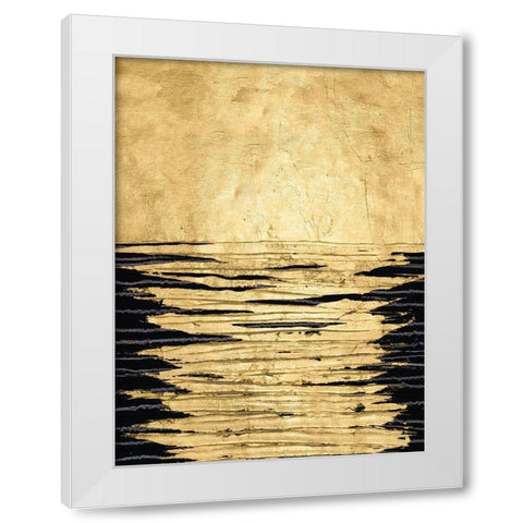 Auric I White Modern Wood Framed Art Print by Stramel, Renee W.