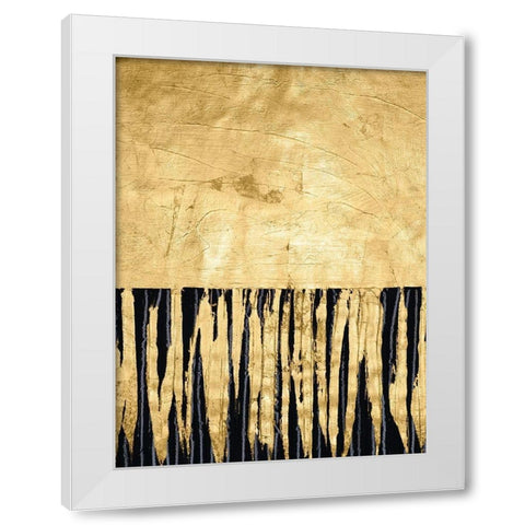 Auric II White Modern Wood Framed Art Print by Stramel, Renee W.