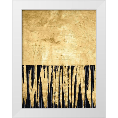 Auric II White Modern Wood Framed Art Print by Stramel, Renee W.