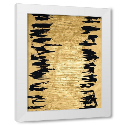 Auric III White Modern Wood Framed Art Print by Stramel, Renee W.