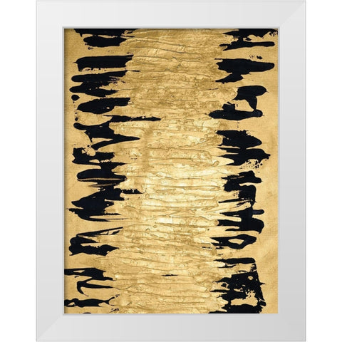 Auric III White Modern Wood Framed Art Print by Stramel, Renee W.
