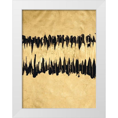 Auric IV White Modern Wood Framed Art Print by Stramel, Renee W.