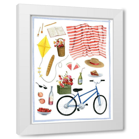 Park Picnic II White Modern Wood Framed Art Print by Popp, Grace