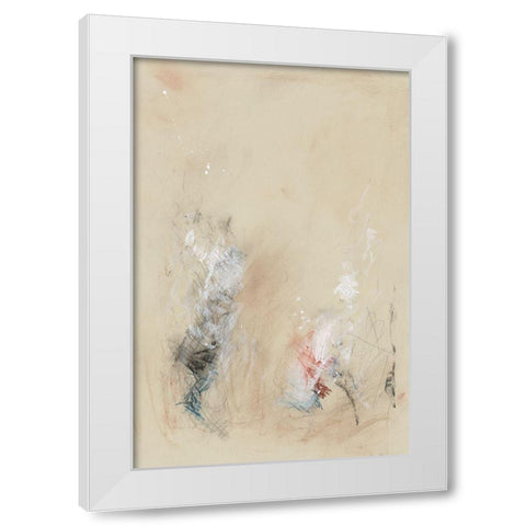 Transient Murmur I White Modern Wood Framed Art Print by Stramel, Renee W.