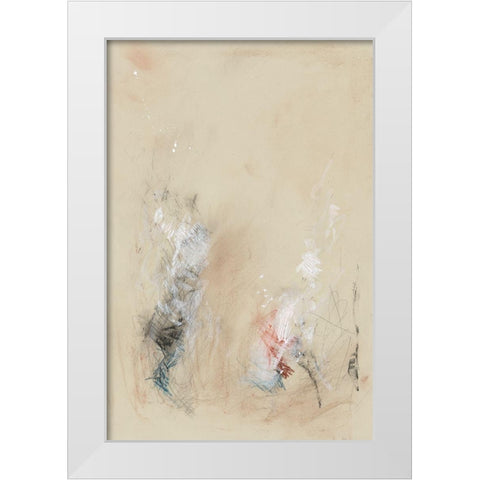 Transient Murmur I White Modern Wood Framed Art Print by Stramel, Renee W.