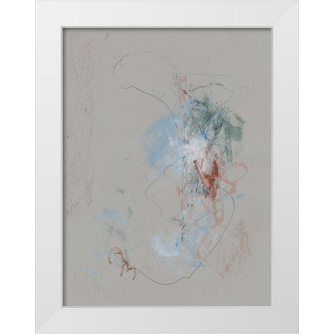 Intrinsic Meaning I White Modern Wood Framed Art Print by Stramel, Renee W.