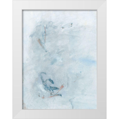 Azure Introspect I White Modern Wood Framed Art Print by Stramel, Renee W.