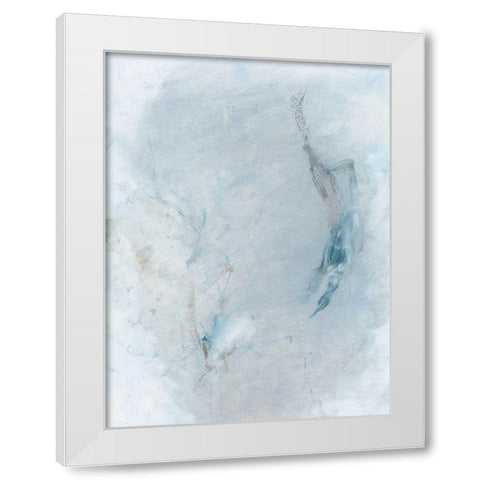 Azure Introspect II White Modern Wood Framed Art Print by Stramel, Renee W.