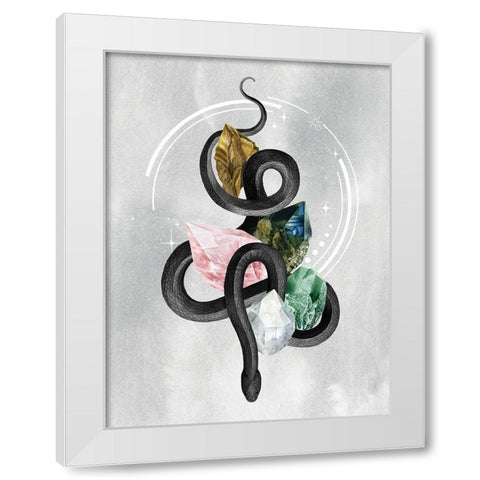 Crystalline Serpent I White Modern Wood Framed Art Print by Popp, Grace