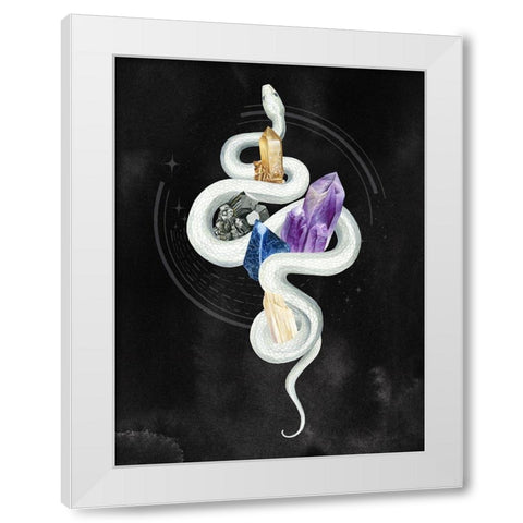 Crystalline Serpent II White Modern Wood Framed Art Print by Popp, Grace