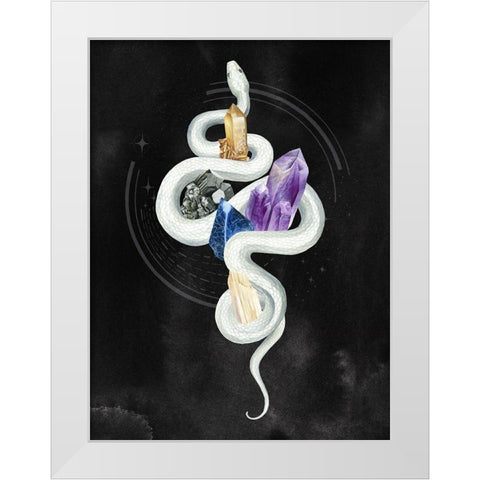 Crystalline Serpent II White Modern Wood Framed Art Print by Popp, Grace