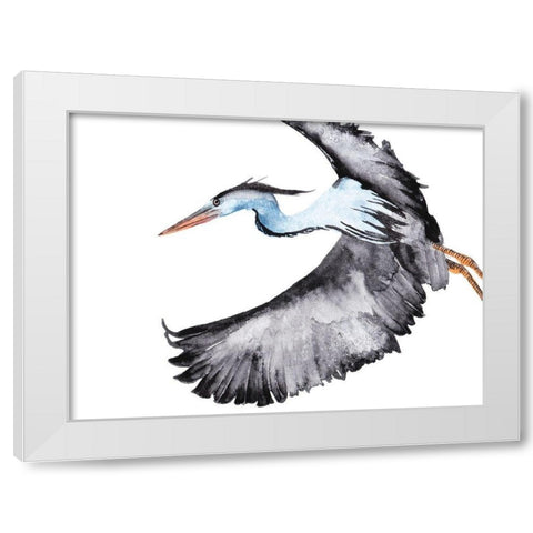 From the Sky IV White Modern Wood Framed Art Print by Wang, Melissa